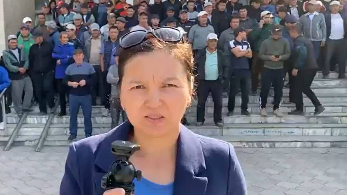 Ош: Задержана активистка Аранова, выступавшая против передачи Кемпир-Абада